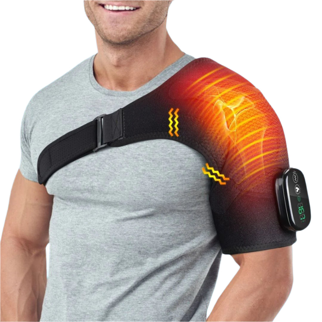 Heated Shoulder Support for Pain Relief – Comfortable and Effective