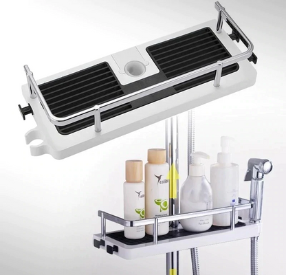 Sleek Hanging Shower Organizer for a Tidy Bathroom
