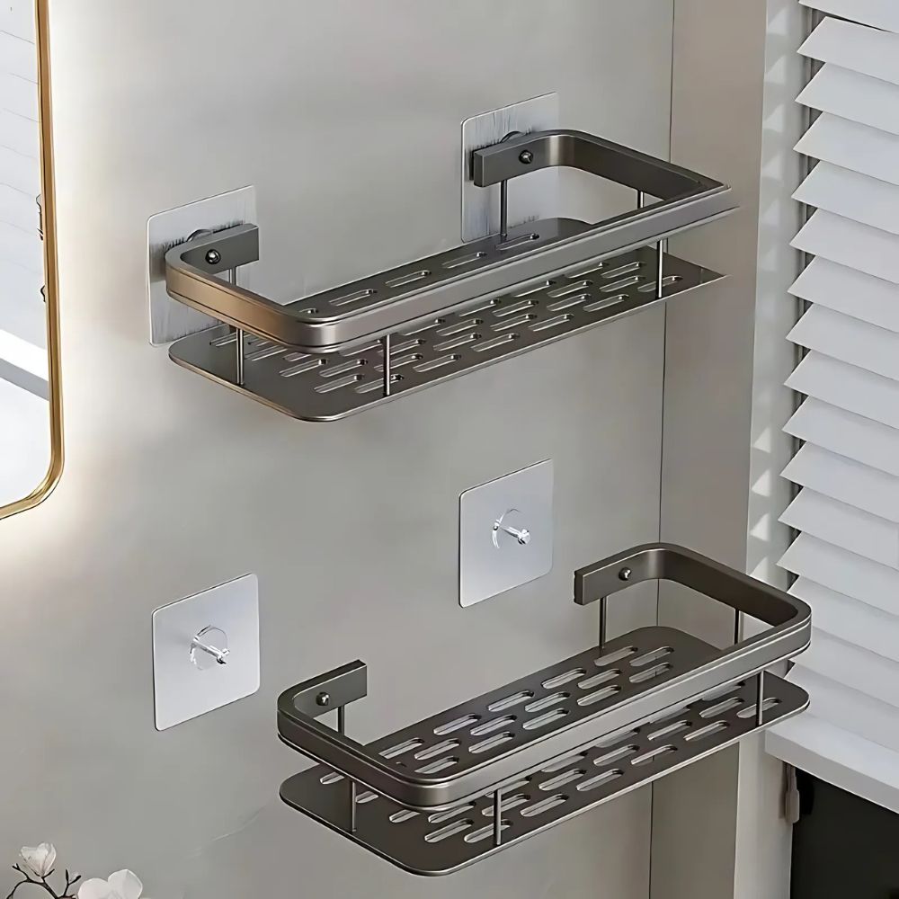Wall-Mounted Shower Storage Solution