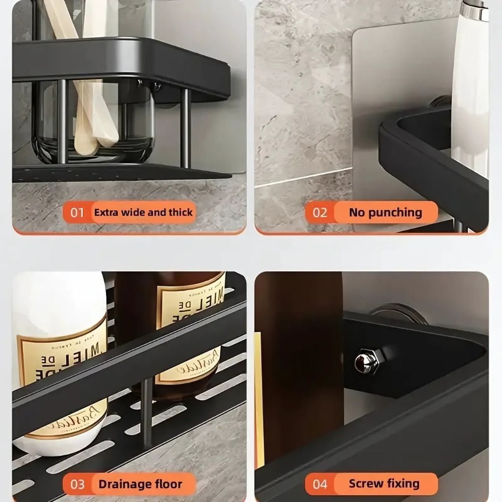 Wall-Mounted Shower Storage Solution