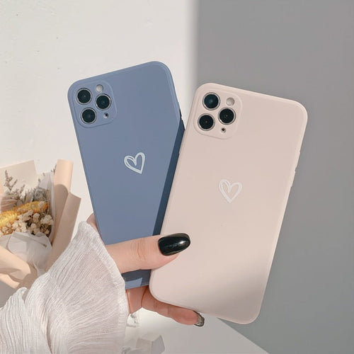 Shockproof Phone Case with Heart Design - Candy Love Style