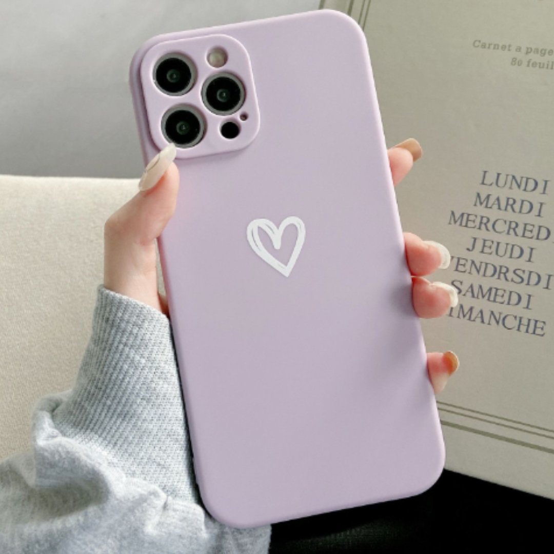 Shockproof Phone Case with Heart Design - Candy Love Style