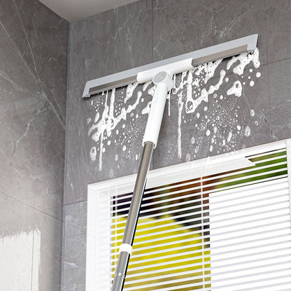 Triple-Action Cleaning Tool with Telescopic Handle