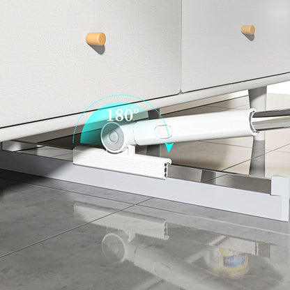 Triple-Action Cleaning Tool with Telescopic Handle