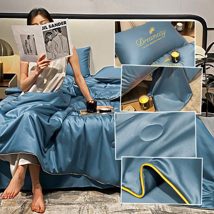 Cozy Summer Bedspread in Lightweight Silk Fabric