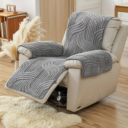 LuxuraSoft Non-Slip Recliner Protector Cover