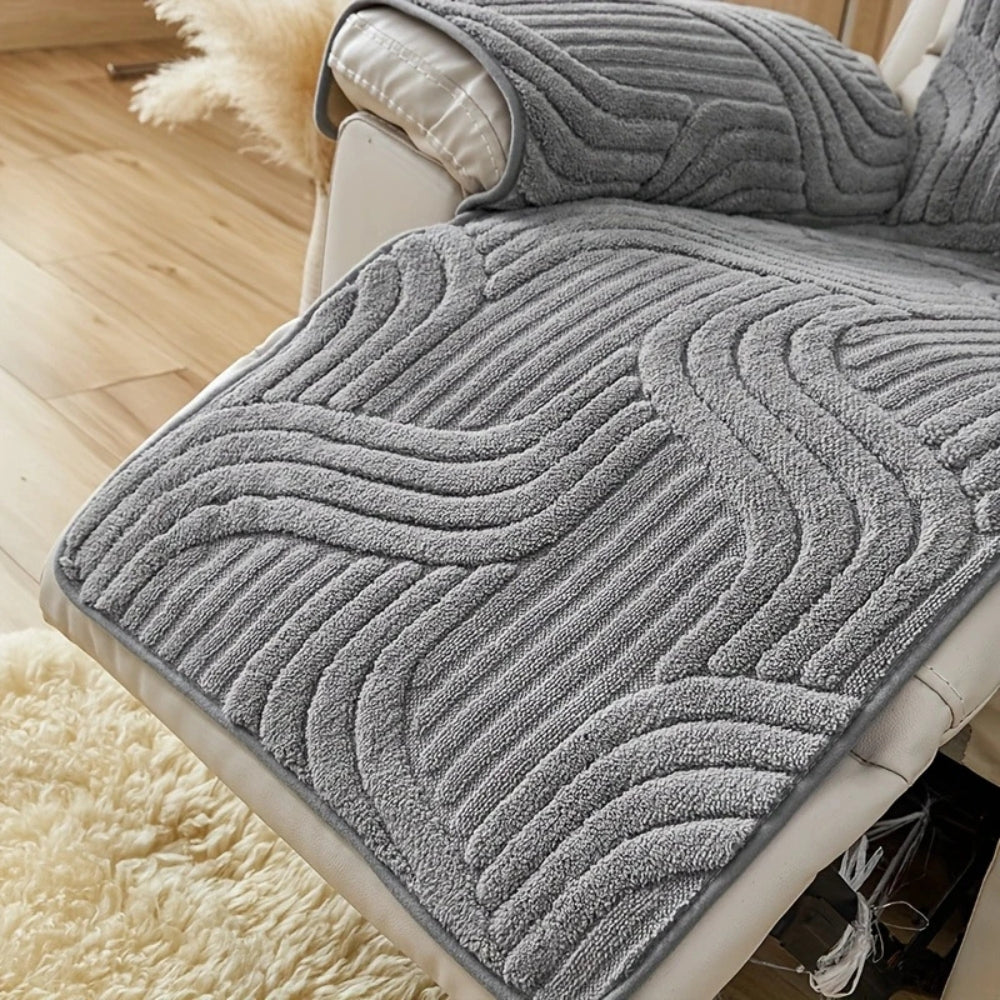 LuxuraSoft Non-Slip Recliner Protector Cover