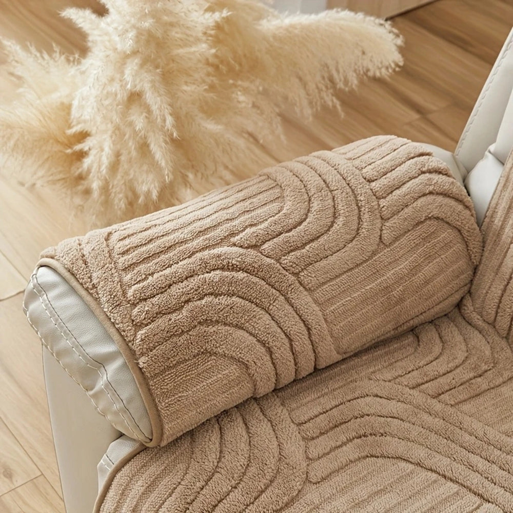 LuxuraSoft Non-Slip Recliner Protector Cover
