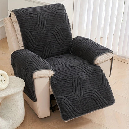 LuxuraSoft Non-Slip Recliner Protector Cover