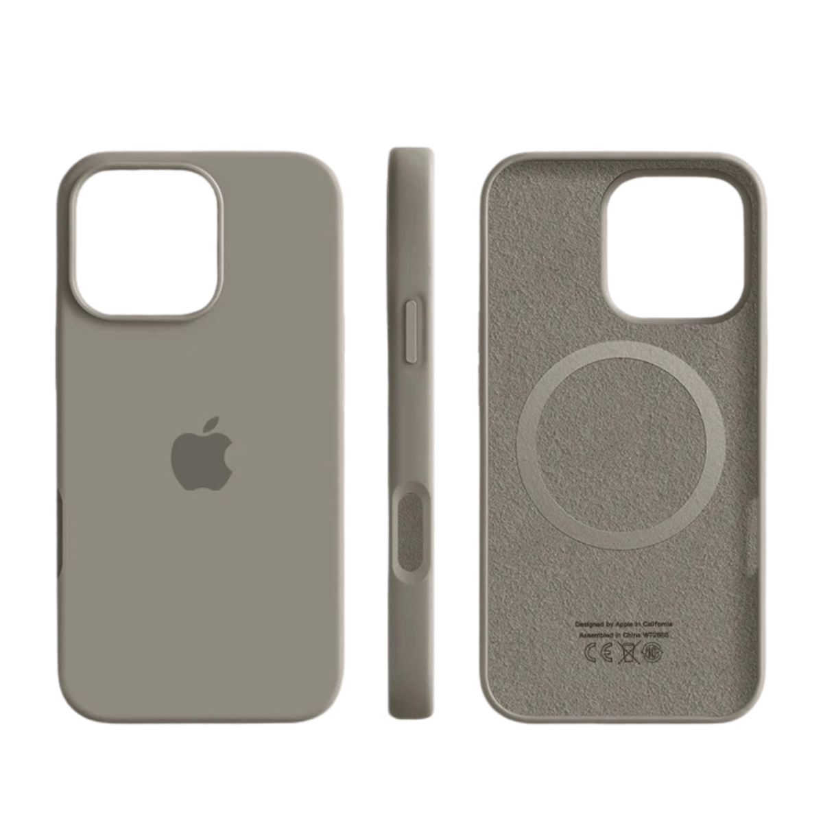 Slim Shock-Absorbing Silicone Case for iPhone with Soft-Touch and Microfiber Lining