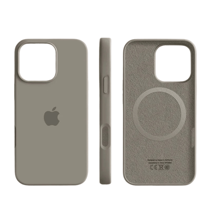 Slim Shock-Absorbing Silicone Case for iPhone with Soft-Touch and Microfiber Lining
