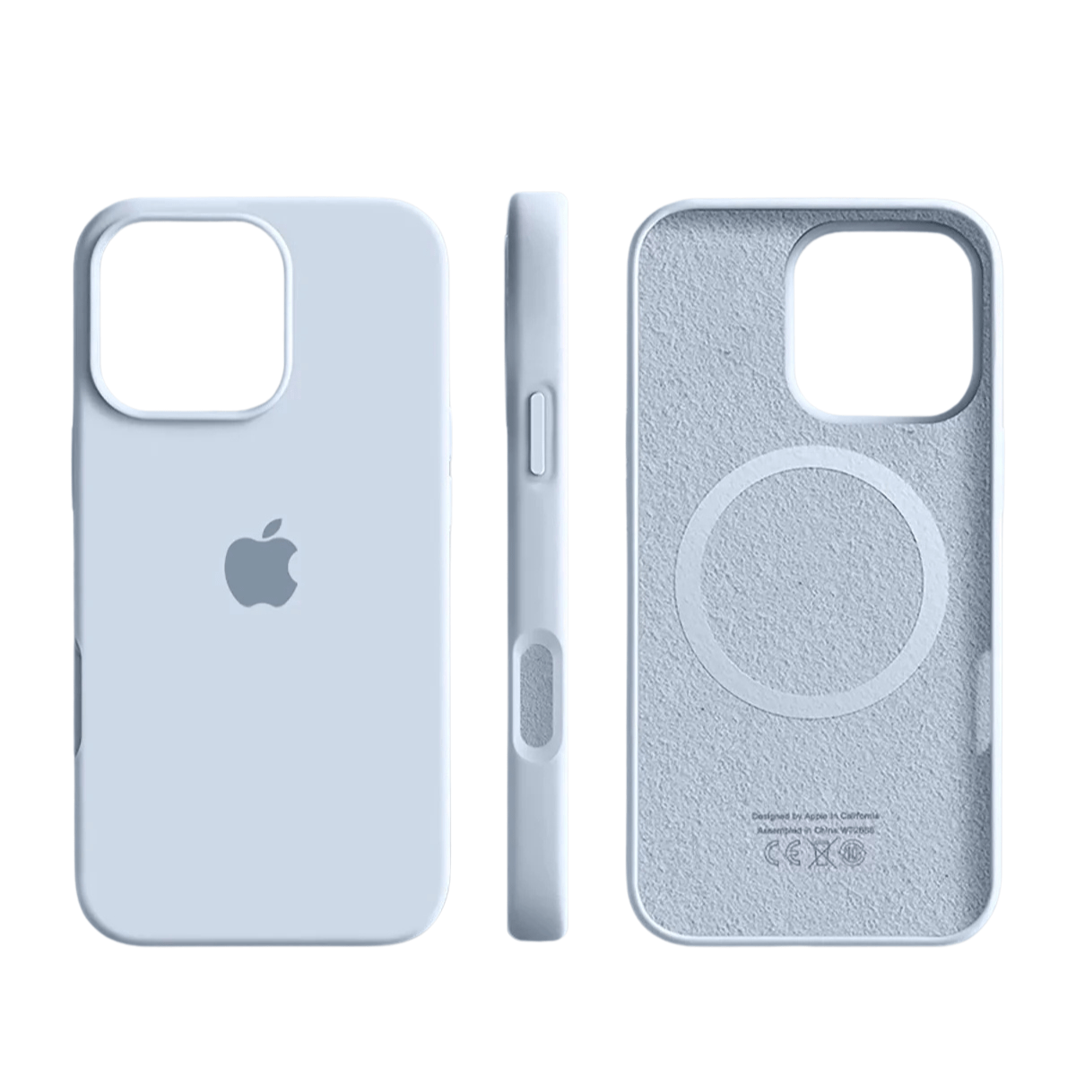 Slim Shock-Absorbing Silicone Case for iPhone with Soft-Touch and Microfiber Lining