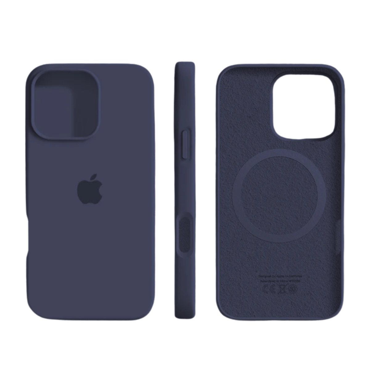 Slim Shock-Absorbing Silicone Case for iPhone with Soft-Touch and Microfiber Lining