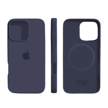 Slim Shock-Absorbing Silicone Case for iPhone with Soft-Touch and Microfiber Lining