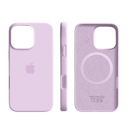 Slim Shock-Absorbing Silicone Case for iPhone with Soft-Touch and Microfiber Lining