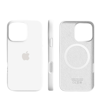 Slim Shock-Absorbing Silicone Case for iPhone with Soft-Touch and Microfiber Lining