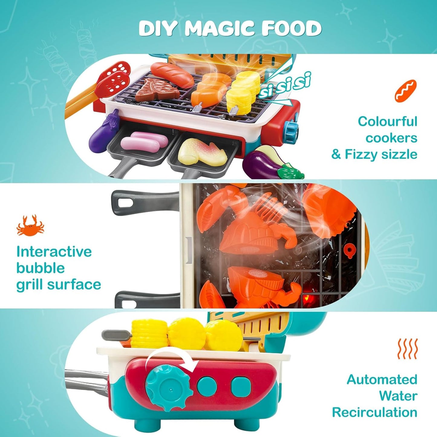 GrillMaster Pro™ | Kids' Interactive BBQ Playset
