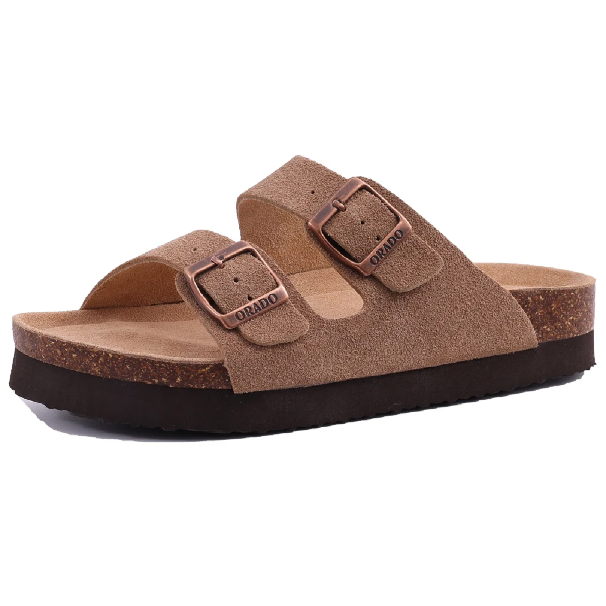 Summer Beach Sandals with Soft Cork Footbed and Suede Platform for All
