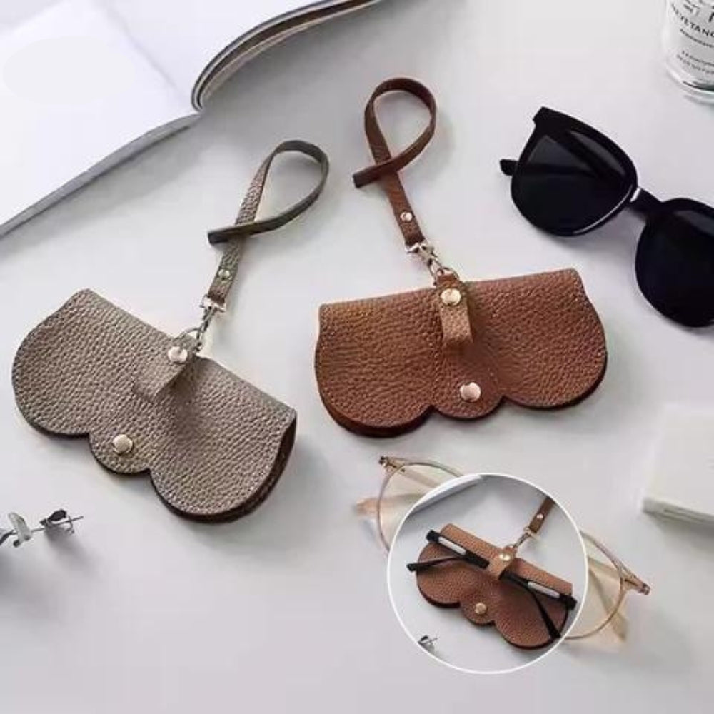 Elegant Leather Eyewear Case | Stylish Protection for Your Glasses