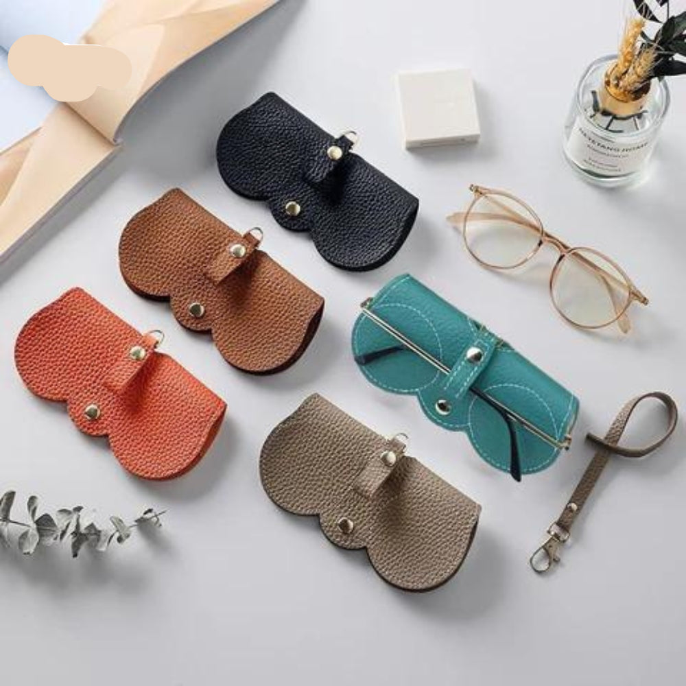 Elegant Leather Eyewear Case | Stylish Protection for Your Glasses