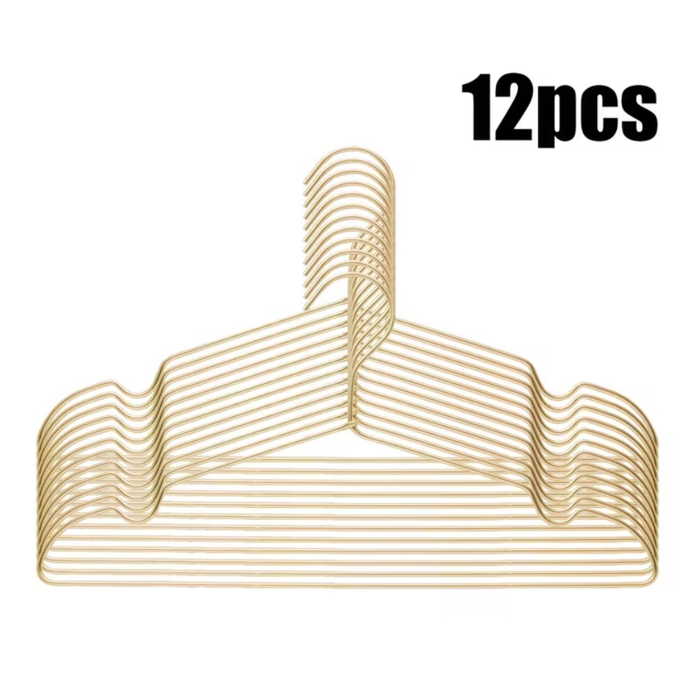 Elegant Aluminium Hangers | Set of 12 for Clutter-Free Closets