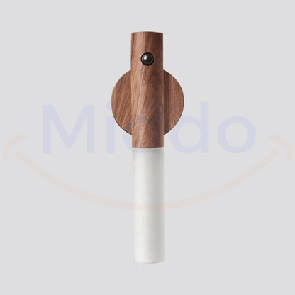 Wireless Wooden Wall Light with Sensor