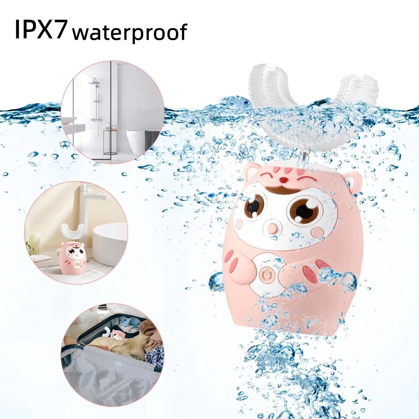 Interactive Electric U-Shaped Toothbrush for Kids