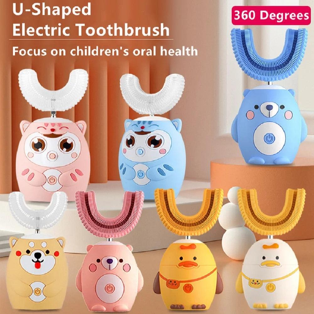 Interactive Electric U-Shaped Toothbrush for Kids