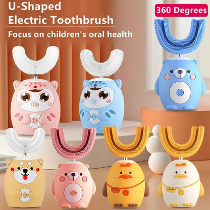 Interactive Electric U-Shaped Toothbrush for Kids