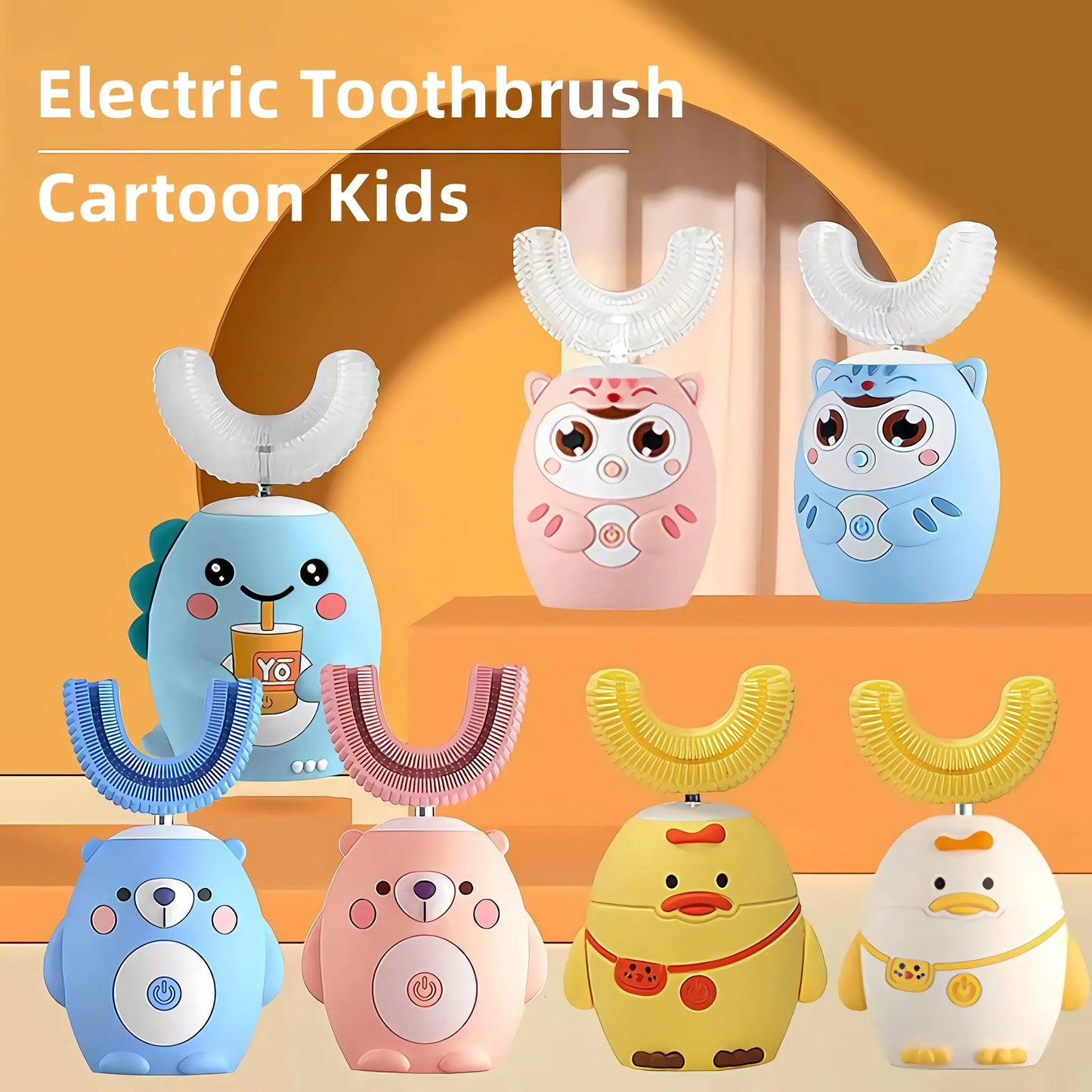 Interactive Electric U-Shaped Toothbrush for Kids