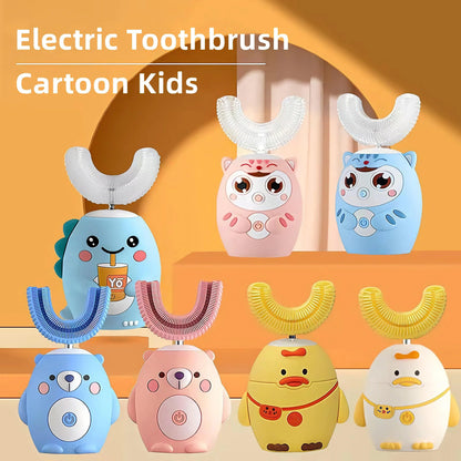 Interactive Electric U-Shaped Toothbrush for Kids