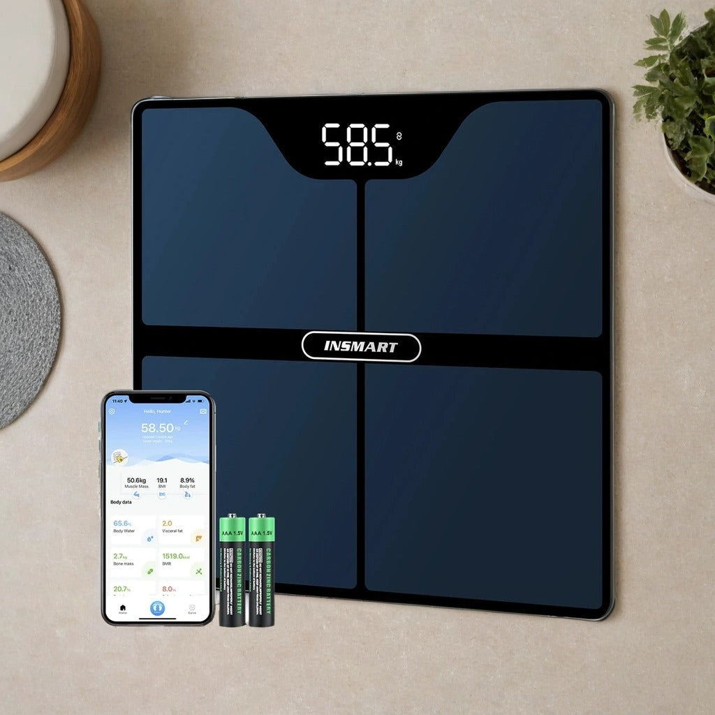 Bluetooth Digital Body Fat Scale with App - 16 Measurements, Syncs with Apple Health & Fitbit