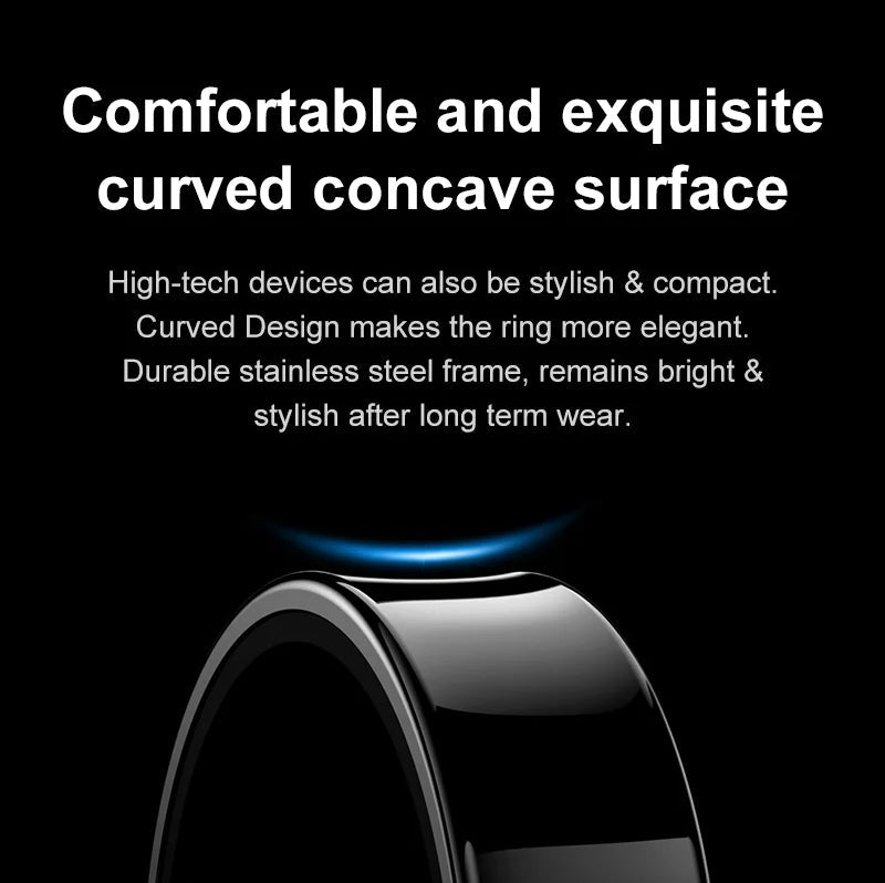 Health Monitoring Ring - Heart Rate, SpO₂, Skin Temperature, Sleep & Fitness Tracker - Waterproof