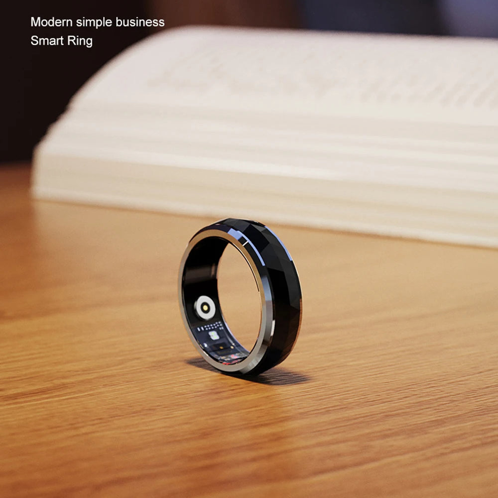 Fitness Tracking Ring with Rotating Spinner | Monitors Heart Rate, Sleep, Activity, 60-Day Battery Life, App Compatibility & Charging Case