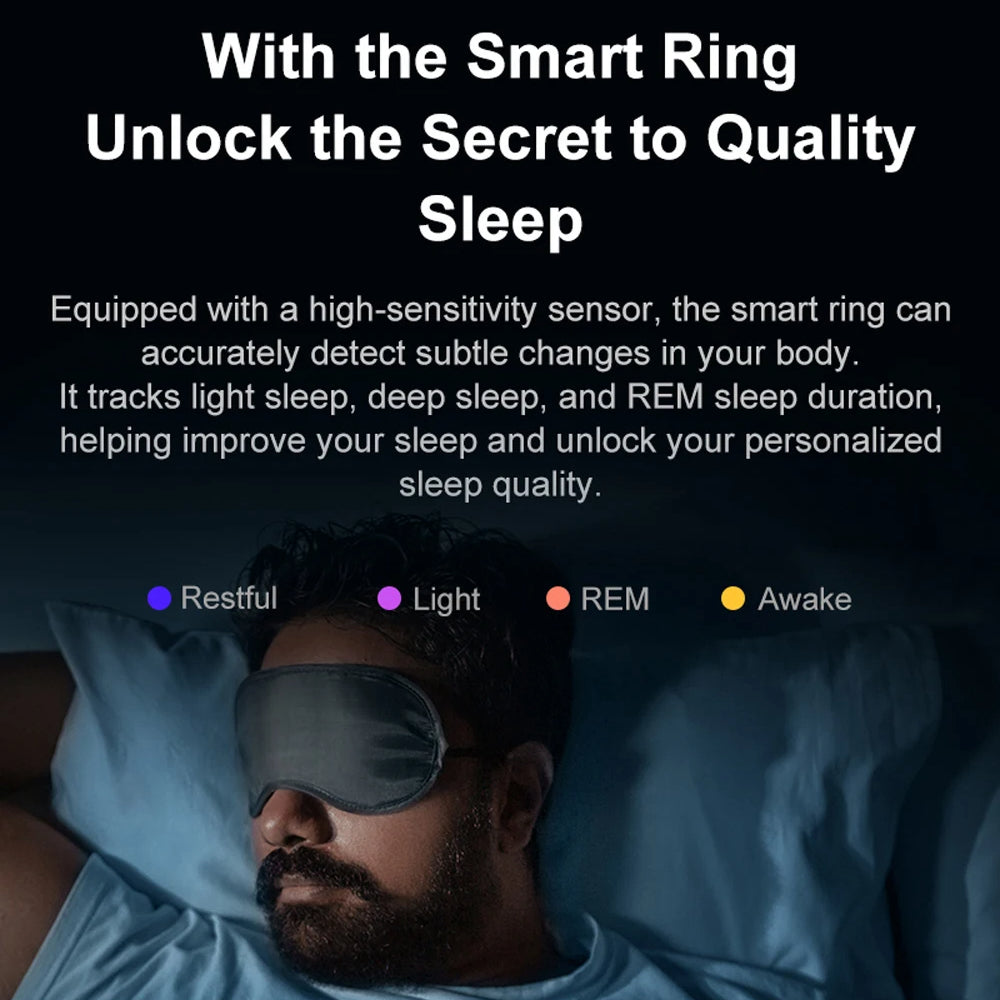 Fitness Tracking Ring with Rotating Spinner | Monitors Heart Rate, Sleep, Activity, 60-Day Battery Life, App Compatibility & Charging Case