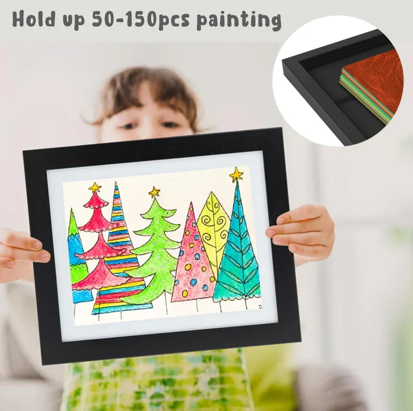 Magnetic Frame for Creative Display of Children's Artwork