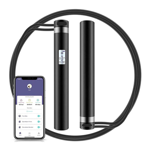 Fitness Jump Rope with App for Skipping Workouts