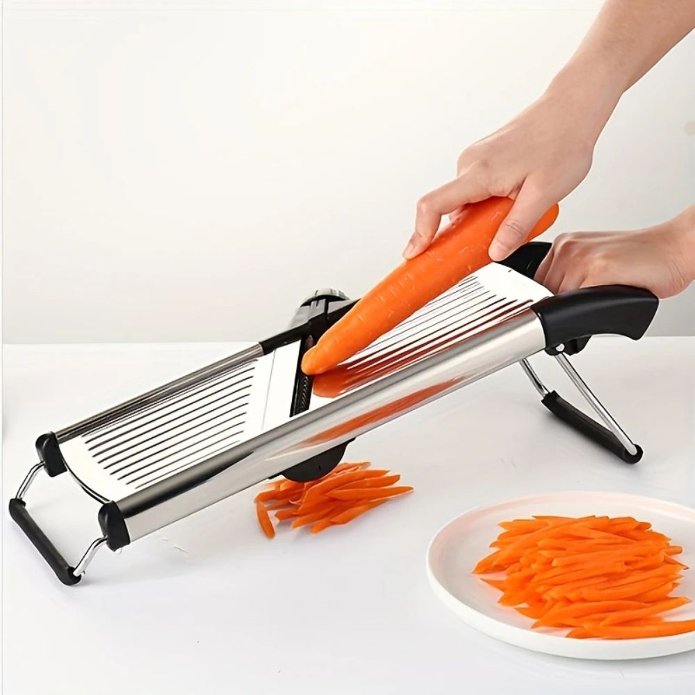 Vegetable Cutter with Adjustable Mandoline Slicer for Precision Cutting