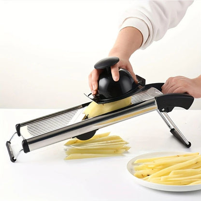 Vegetable Cutter with Adjustable Mandoline Slicer for Precision Cutting