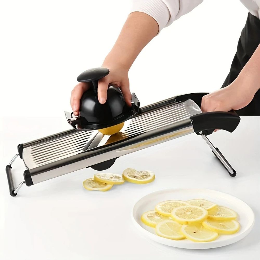 Vegetable Cutter with Adjustable Mandoline Slicer for Precision Cutting