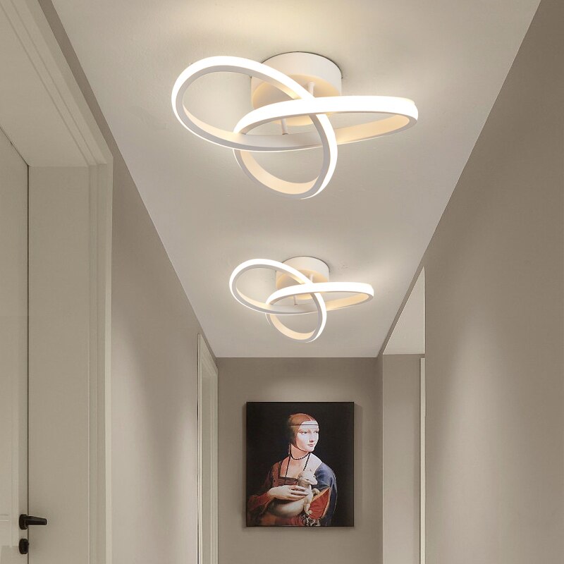 Modern Adjustable LED Ceiling Light with 3 Circular Rings