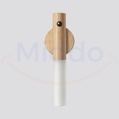 Wireless Wooden Wall Light with Sensor