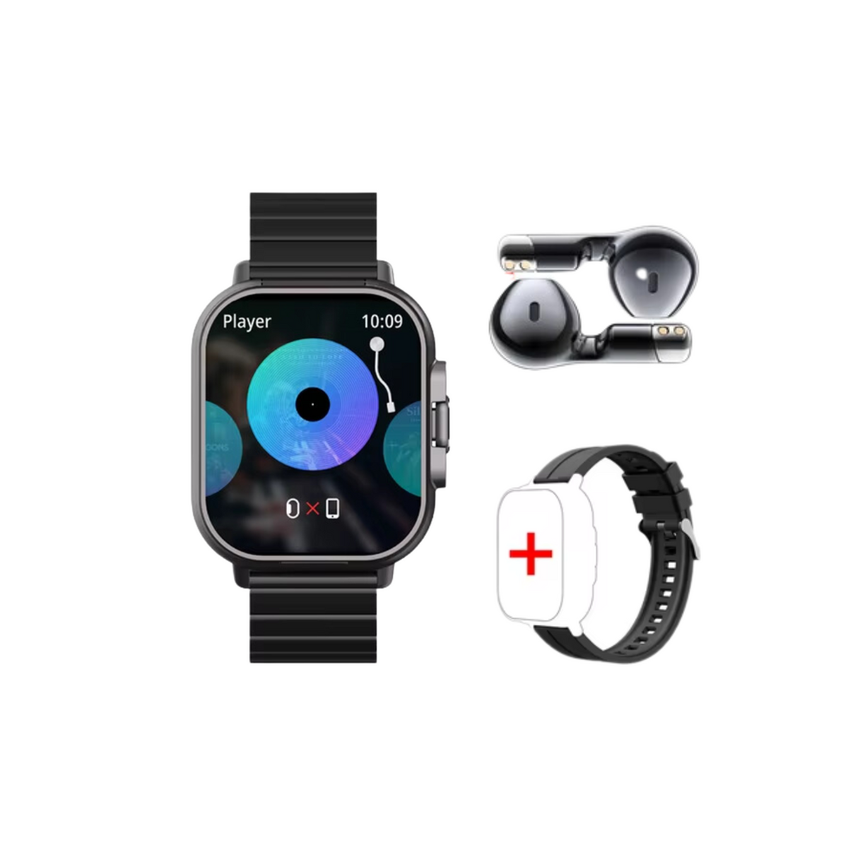 Smartwatch Featuring Integrated Bluetooth Headphones