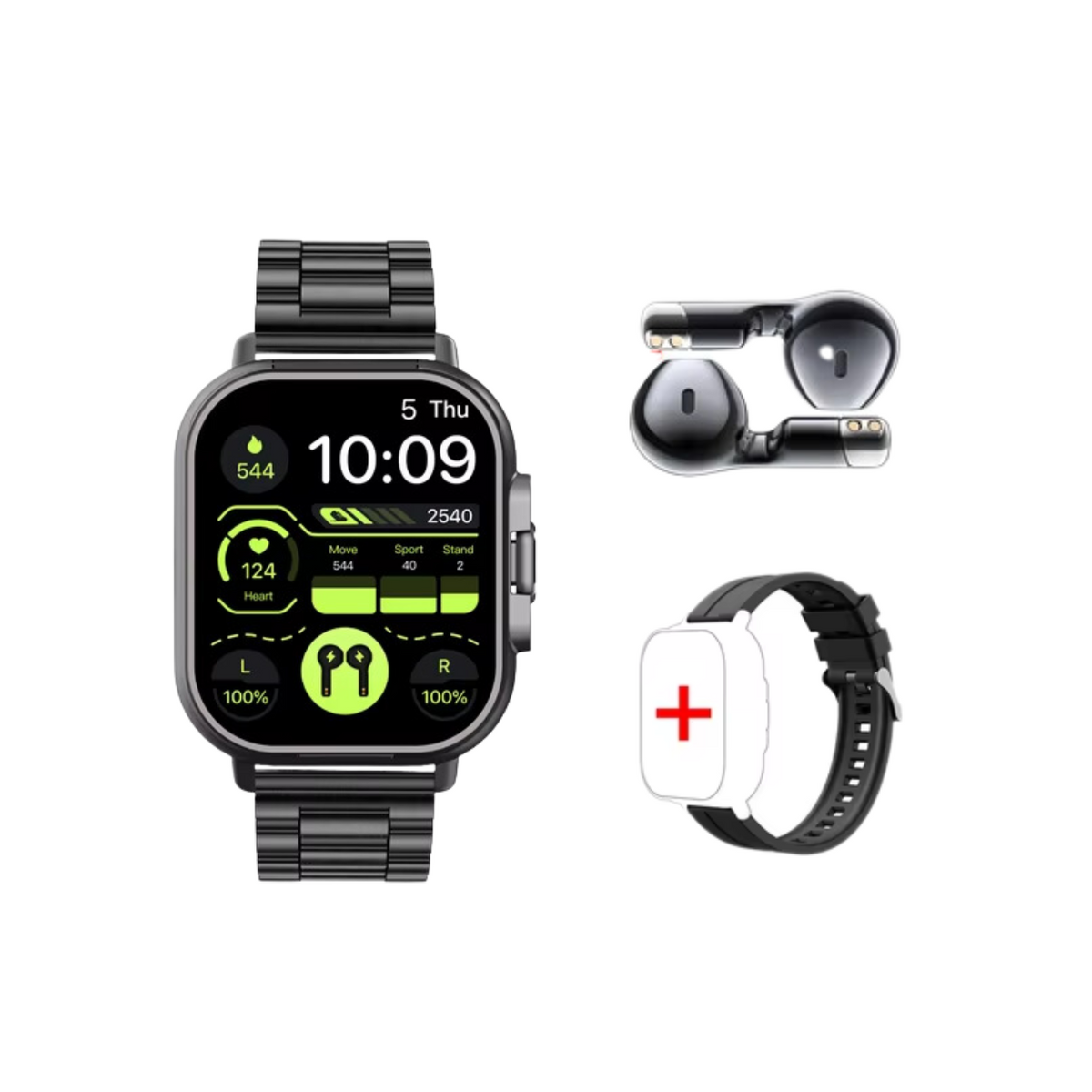 Smartwatch Featuring Integrated Bluetooth Headphones