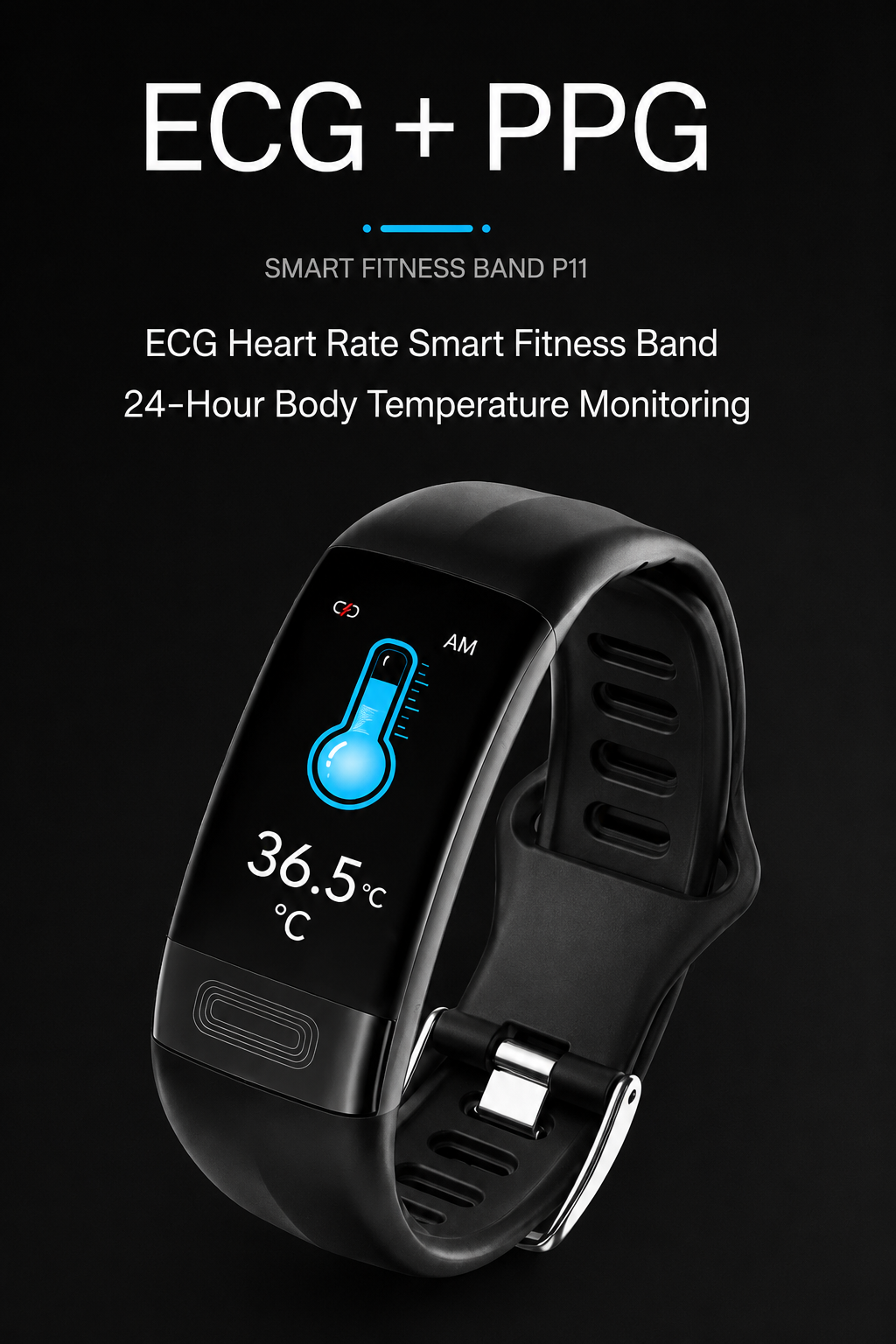 Ultimate Health Tracker Watch | EKG, Blood Pressure & Sleep Monitor