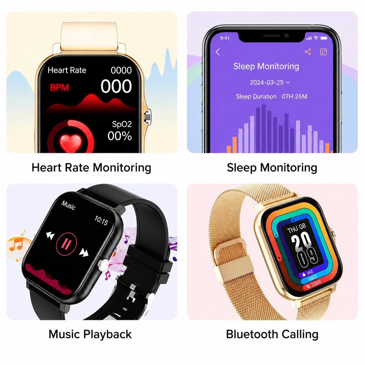 Advanced Wellness Watch | Monitor Your Health Effortlessly