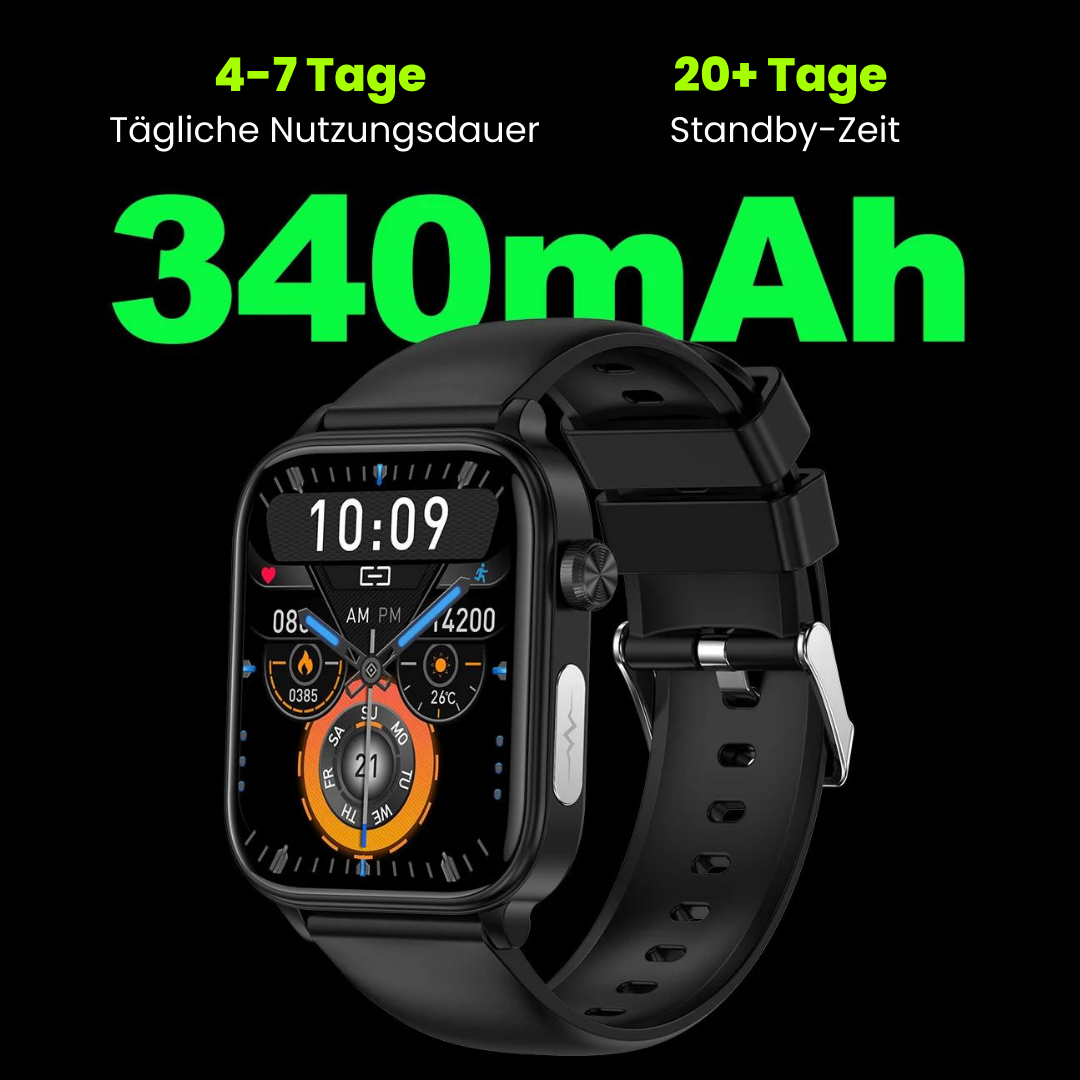 Smartwatch with SOS Emergency Alert and Location Tracking - Health Monitoring