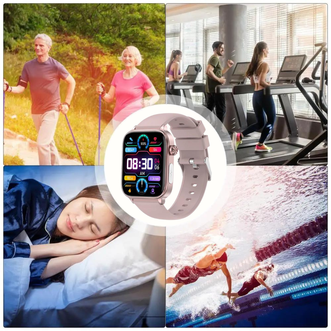 Smartwatch with SOS Emergency Alert and Location Tracking - Health Monitoring