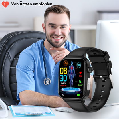 Smartwatch with SOS Emergency Alert and Location Tracking - Health Monitoring