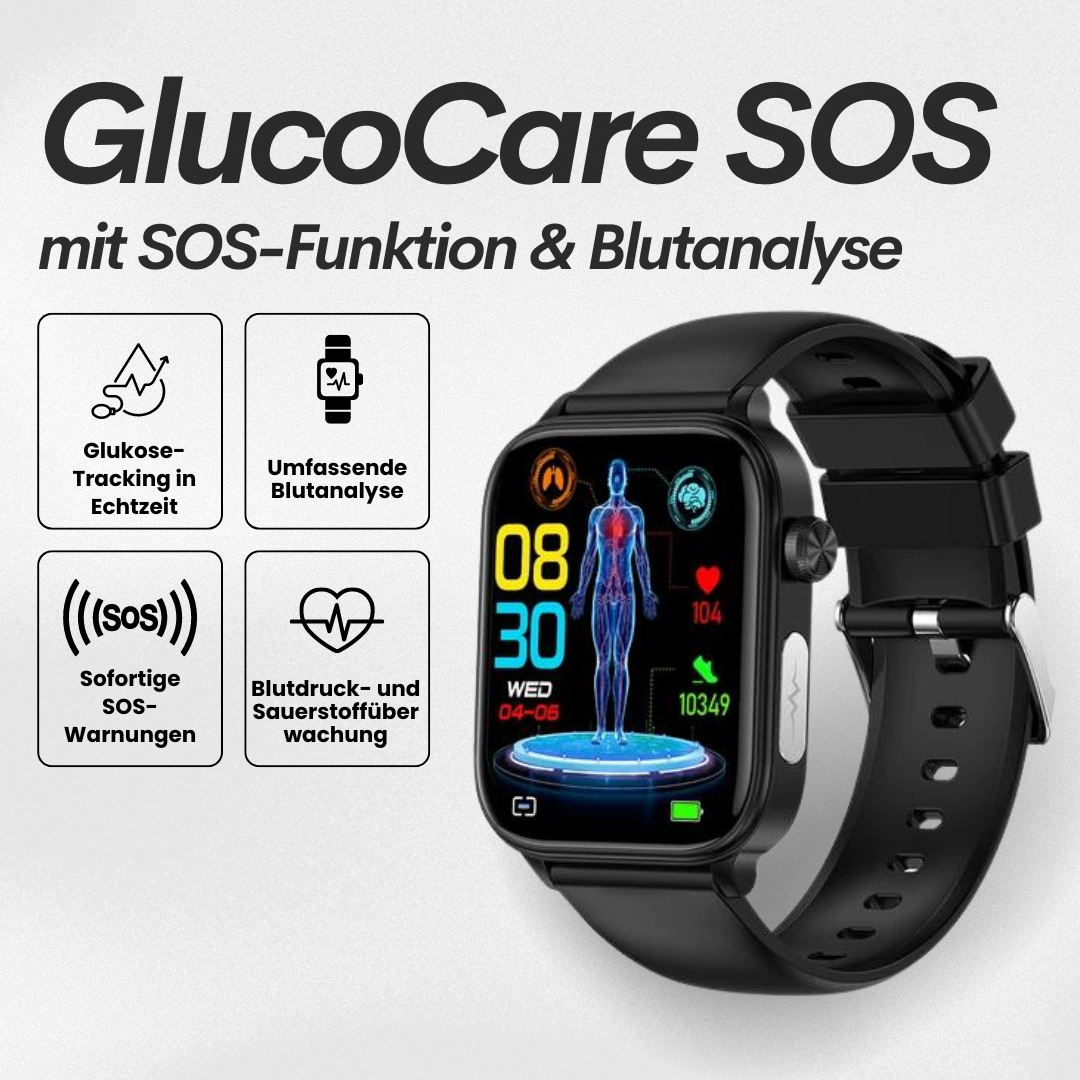 Smartwatch with SOS Emergency Alert and Location Tracking - Health Monitoring